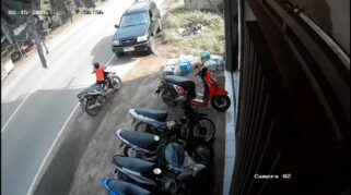 Ilustrasi garis polisi di lokasi kecelakaan