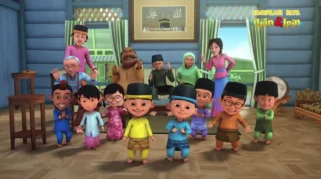5 Momen Tok Dalang Merayakan Lebaran Bersama Keluarga di Upin & Ipin