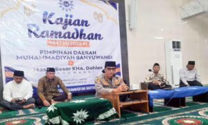 Kapolresta Banyuwangi mengisi tausiah Kajian Ramadan Muhammadiyah