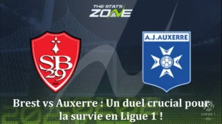 Auxerre vs Brest: Duel Penyelamatan di Liga 1