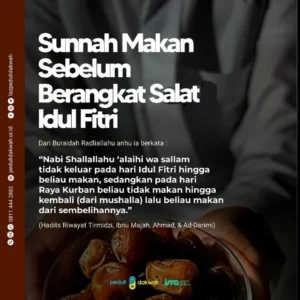 Bolehkah Makan Sebelum Sholat Idul Fitri? Penjelasan Lengkap Praktik Sunah