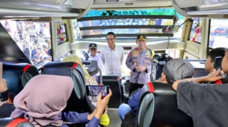 Bupati Pasuruan Lepas Bus Mudik Gratis untuk Lebih Dari 7 Rute