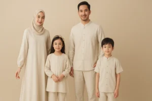 Busana Pria Lebaran Laris Karena Tren Sarimbit Kian Populer