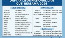 Daftar Lengkap Libur Nasional dan Cuti Bersama 2026: Nyepi dan Idul Fitri Berderet, Total 17 Hari