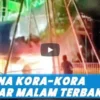 Empat Pengunjung Terluka Usai Wahana Kora-Kora Runtuh di Pasar Malam Kisaran
