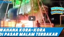 Empat Pengunjung Terluka Usai Wahana Kora-Kora Runtuh di Pasar Malam Kisaran