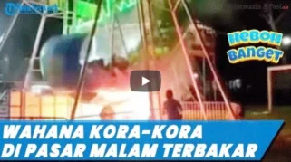 Empat Pengunjung Terluka Usai Wahana Kora-Kora Runtuh di Pasar Malam Kisaran
