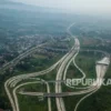 Gambar Udara Jalur Arteri Sukabumi ke Tol Bocimi Macet 4 km pada Minggu 29 Maret 2026