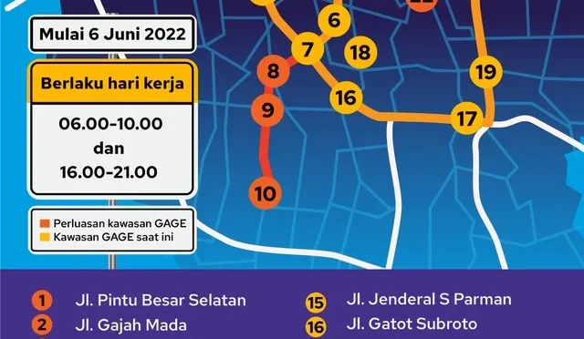 Ganjil‑Genap Jakarta Kembali Diberlakukan pada 25 Maret 2026, Jadwal dan Ruas Terkait