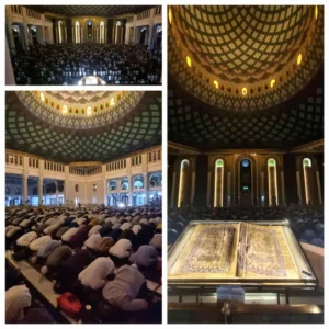 Gubernur Khofifah dan Wagub Emil Pimpin Qiyamul Lail 35 Ribu Jamaah di Masjid Al Akbar Surabaya