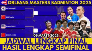 Jadwal Final Orleans Masters 2026: Derbi Tuan Rumah dan Misi Jepang Mengguncang Piala Thomas