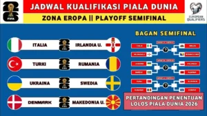 Jadwal Play‑off Piala Dunia 2026 Zona Eropa: Italia vs Irlandia Utara, Misi Putus Kutukan Kelam