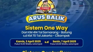 Korlantas Polri Terapkan Contraflow dan One Way untuk Mengurai Arus Balik Lebaran 2026
