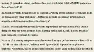 Kriteria MABIMS 2026 dan Imbasnya bagi Hafiz di Indonesia
