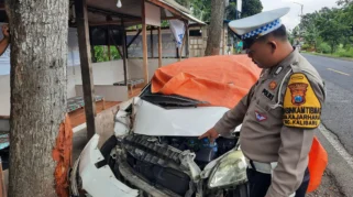Motor Oleng Tabrak Pohon di Banyuwangi, Dua Perempuan Tewas