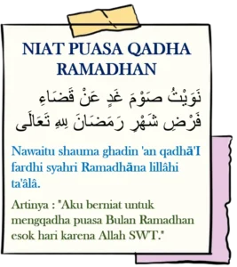 Niat Puasa Qadha Ramadan dan Syawal: Teks Arab, Latin, dan Maknanya