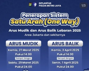One Way Nasional Mudik 2026 Dimulai Pukul 12.00 WIB, Irjen Agus Ungkap Detailnya