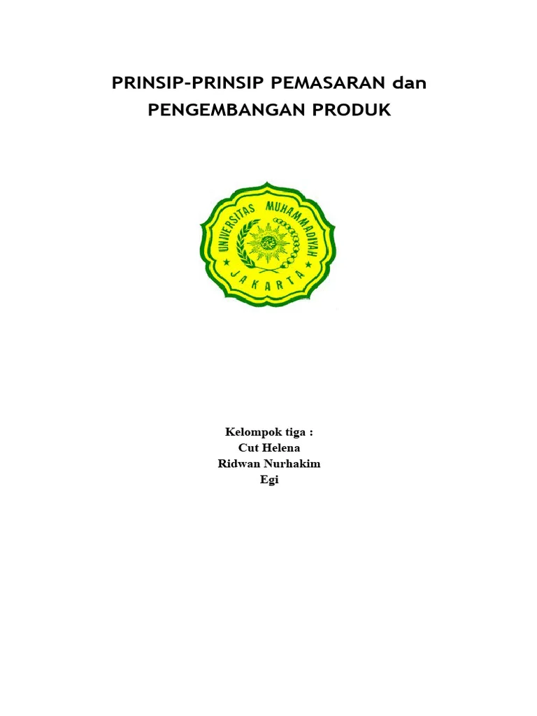 Pemasaran dan Pengembangan Produk