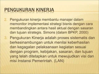 Pengukuran Kinerja dan Penyesuaian Strategi