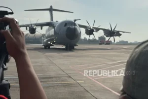 Pesawat Airbus A400M Kedua Tiba di Lanud Halim Perdanakusuma