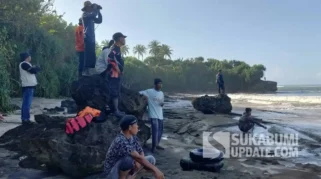 Tiga Wisatawan Terseret Arus di Pantai Ujung Genteng Sukabumi, Dua Meninggal, Satu Masih Hilang