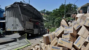 Truk Pengangkut Sapi Rem Blong Tewaskan Pemudik di Nagreg