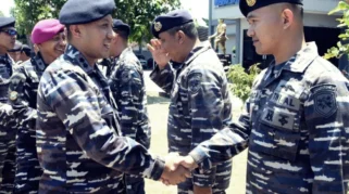 16 Prajurit Lanal Banyuwangi Naik Pangkat, Danlanal Tekankan Amanah