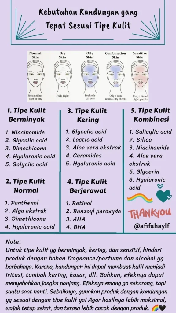 5. Menyesuaikan Perawatan dengan Tipe Kulit