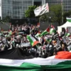 Aksi Jumat untuk Palestina di Kedubes AS, AWG Desak Perlindungan RS Indonesia di Gaza
