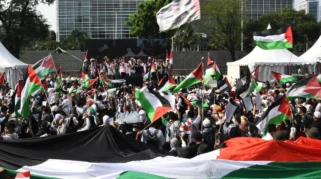 Aksi Jumat untuk Palestina di Kedubes AS, AWG Desak Perlindungan RS Indonesia di Gaza