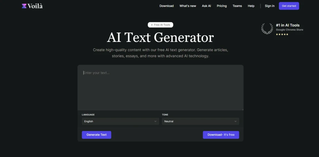 Aplikasi Praktis AI generator gratis untuk teks panjang