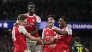 Arsenal Akhiri Tren Negatif, Menang 1-0 atas Sporting CP di Liga Champions