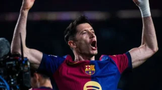 Barcelona Kalahkan Atletico 2-1, Lewandowski Buka Poin di Puncak La Liga