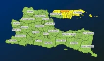 BMKG Waspada Hujan Lebat di Beberapa Kabupaten Jawa Timur