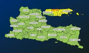 BMKG Waspada Hujan Lebat di Beberapa Kabupaten Jawa Timur