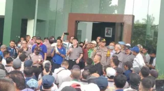 Demo Buruh Pakerin di BPJS Mojokerto Berlangsung Tertib, Penjelasan Kepala Cabang Titus Sti Hardianto