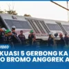 Detik-detik Lokomotif Argo Bromo Anggrek Lepas dari KRL di Stasiun Bekasi Timur