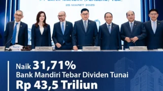 Dividen Bank Mandiri Capai Rekor Rp44,47 Triliun, Yield 10,77% di RUPST 2026