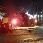 Dua Pengendara Motor Cedera Akibat Adu Banteng di Jalan Raya Jember, Genteng, Banyuwangi