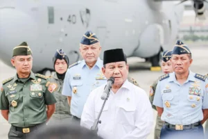 Enam Pesawat Tempur Kawal Penerbangan Presiden Prabowo pada HUT Ke‑80 TNI AU