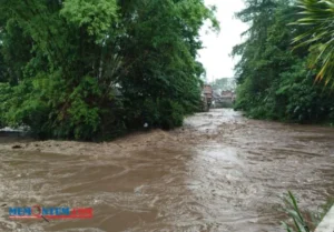 Fluktuasi Debit Sungai Brantas Dorong Dishub Blitar Imbau Penyeberang Siaga