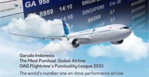 Garuda Indonesia Raih Predikat Maskapai Paling Tepat Waktu di Dunia pada Maret 2026