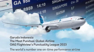 Garuda Indonesia Raih Predikat Maskapai Paling Tepat Waktu di Dunia pada Maret 2026