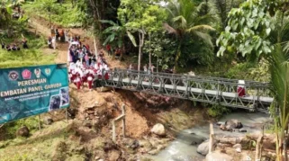 Groundbreaking Jembatan Garuda Kodam Siliwangi di Bogor Percepat Akses Warga
