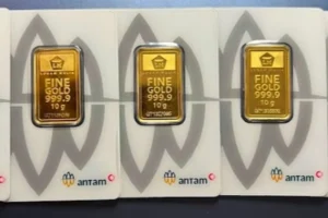 Harga Emas Sepekan Naik, Antam dan Galeri24 Catat Kenaikan 50‑57 Ribu per Gram