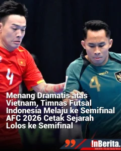 Indonesia Menang Dramatis atas Australia di 40 Detik Akhir, Lolos ke Semifinal ASEAN Futsal 2026