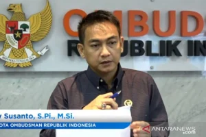 Ironi Ketua Ombudsman RI Hery Susanto Ditangkap Kejagung Saat Karangan Bunga Selamat Masih Terpajang