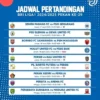 Jadwal Bola Hari Ini: Premier League, AFF U17, dan Liga Indonesia 18-19 April 2026