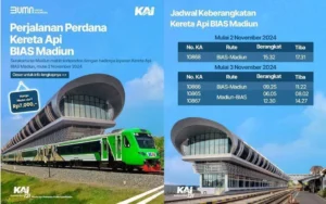 Jadwal KA BIAS ke Bandara Adi Soemarmo pada Selasa 28 April 2026