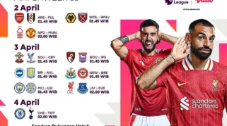 Jadwal Live Streaming Liga Inggris dan Liga Europa di SCTV serta Vidio Pekan Ini